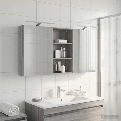 Set di Armadi da Bagno 3 pcs 140 x 14,5 x 70 cm | homemem39