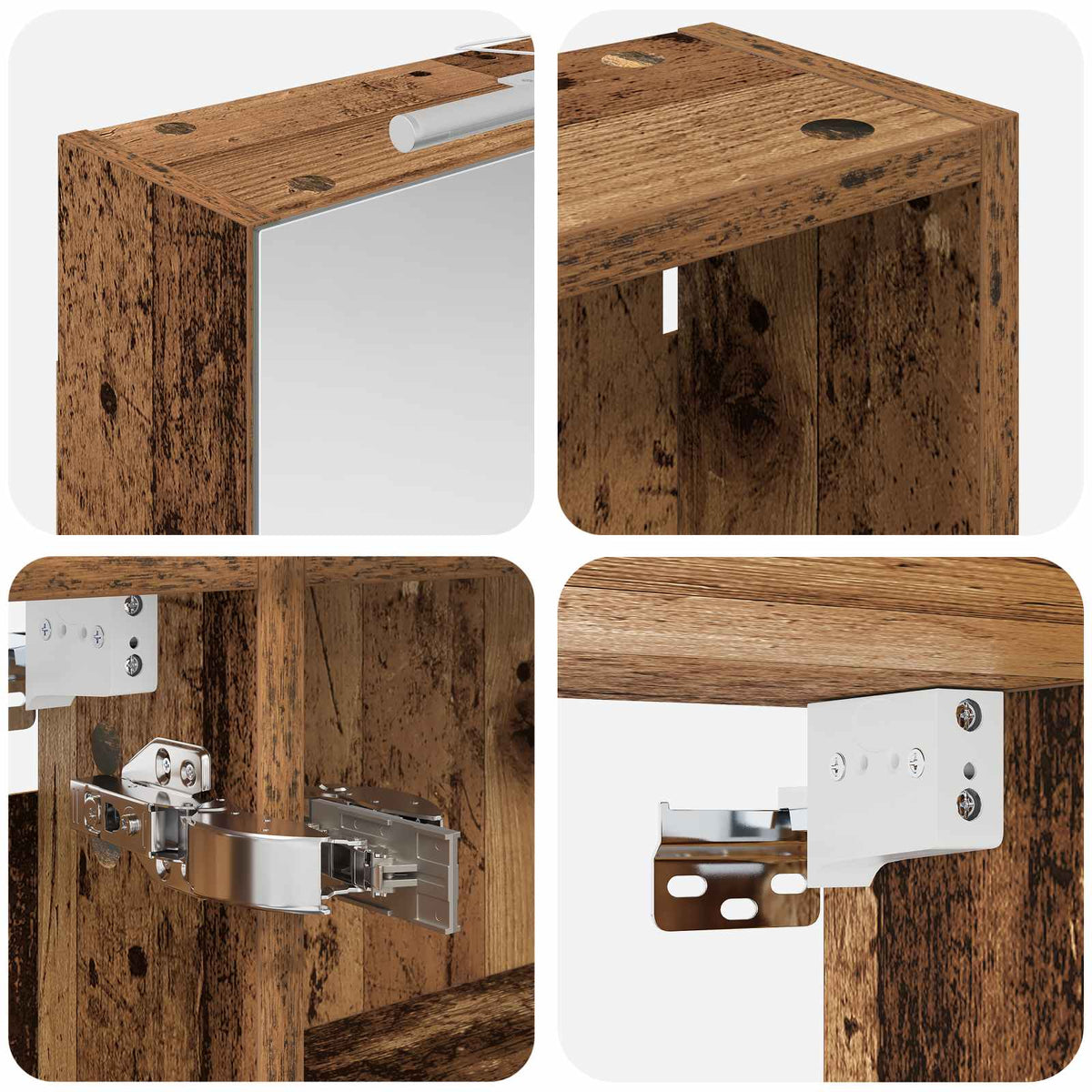 Set di Armadi da Bagno 3 pz 140 x 14,5 x 70 cm | homemem39