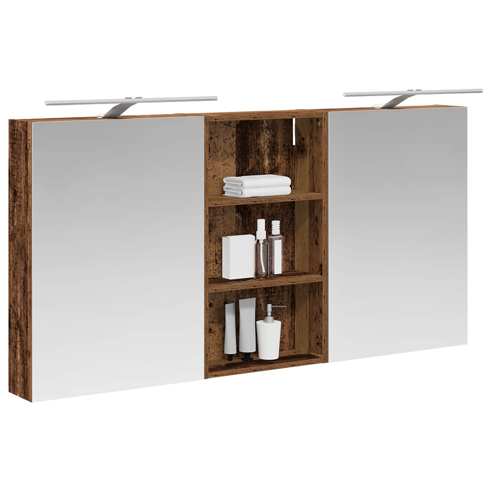 Set di Armadi da Bagno con lo scaffale 3 pcs 140 x 14,5 x 70 cm | homemem39