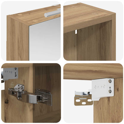 Set di Armadi da Bagno con lo scaffale 3 pcs 140 x 14,5 x 70 cm | homemem39