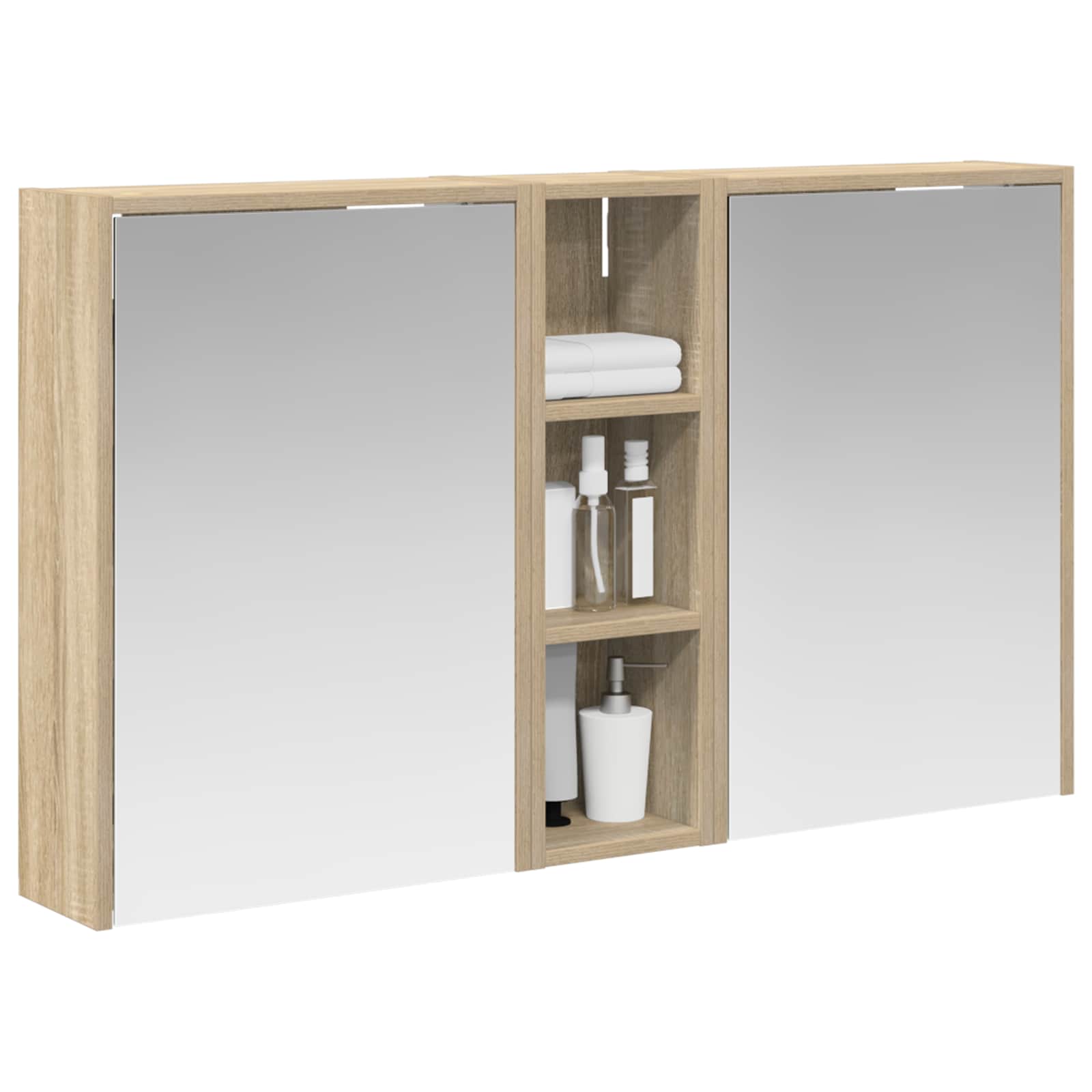 Set di Armadi da Bagno 3 pcs 106 x 16 x 62,5 cm | homemem39