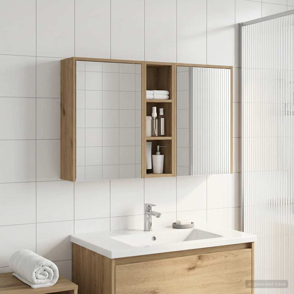 Set di Armadi da Bagno 3 pcs 106 x 16 x 62,5 cm | homemem39
