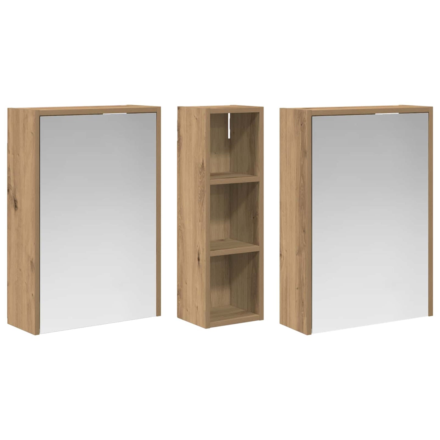 Set di Armadi da Bagno 3 pcs 106 x 16 x 62,5 cm | homemem39