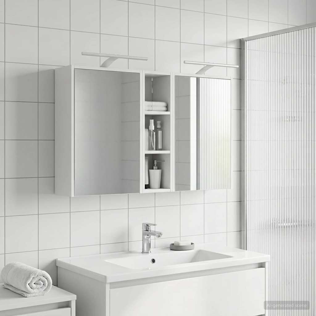 Set di Armadi da Bagno 3 pcs 106 x 16 x 62,5 cm | homemem39