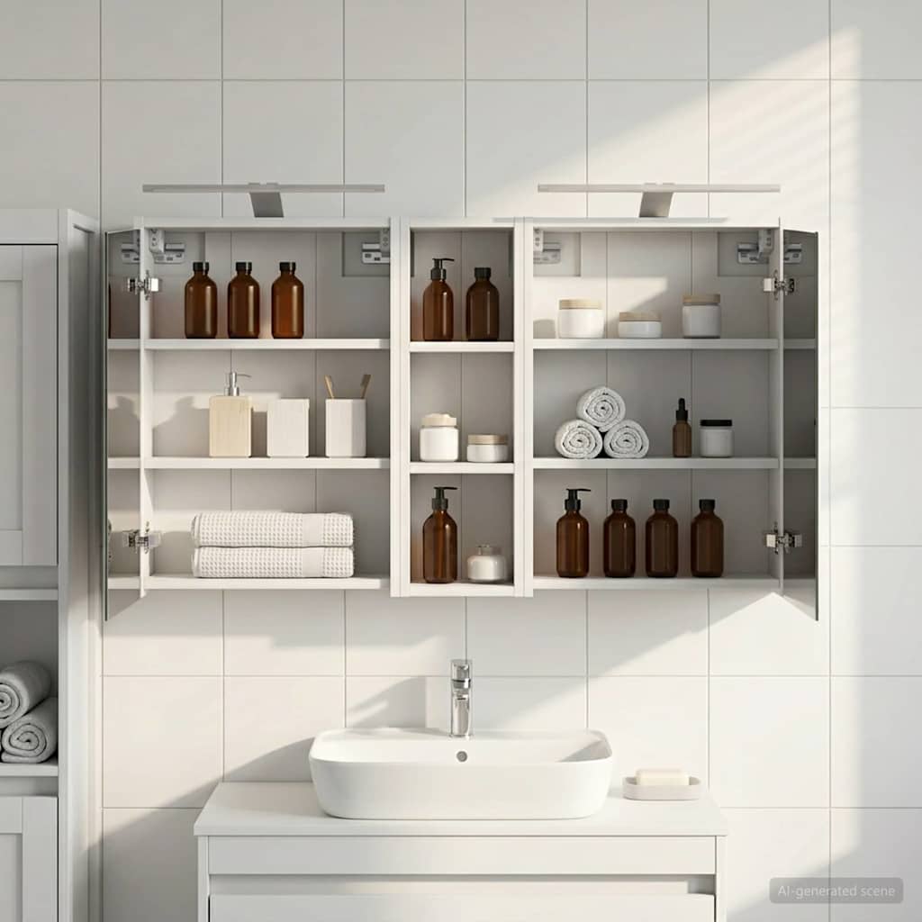 Set di Armadi da Bagno 3 pcs 106 x 16 x 62,5 cm | homemem39