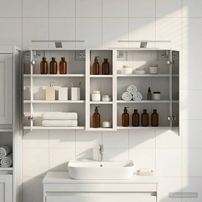 Set di Armadi da Bagno 3 pcs 106 x 16 x 62,5 cm | homemem39