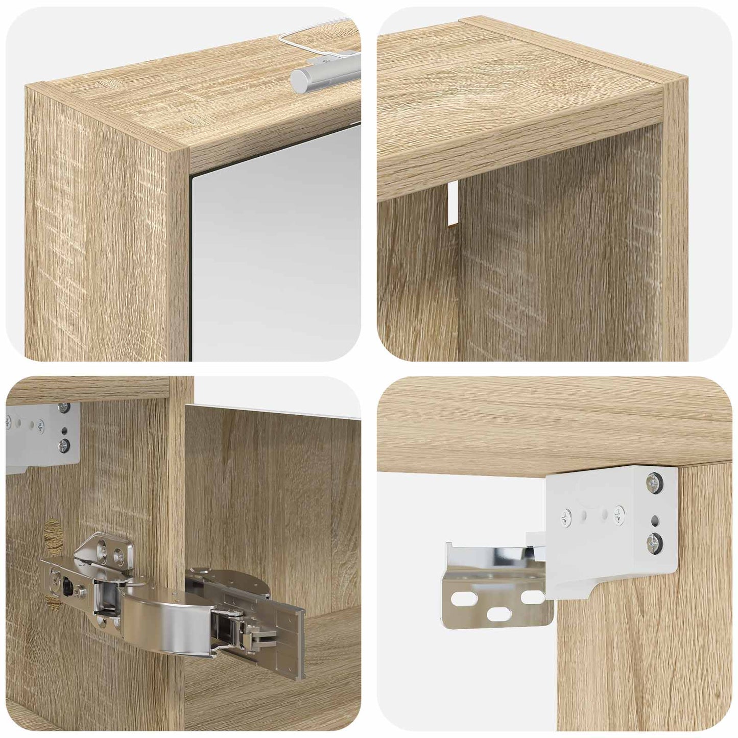 Set di Armadi da Bagno 3 pcs 106 x 16 x 62,5 cm | homemem39