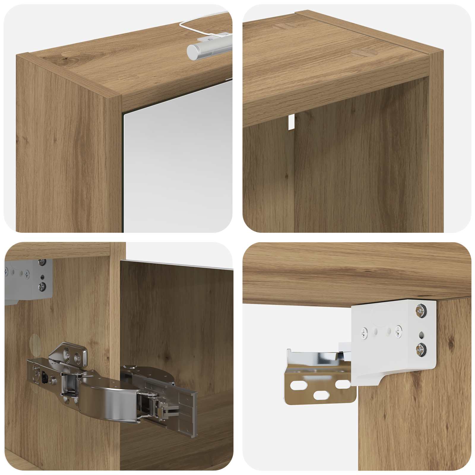 Set di Armadi da Bagno 3 pcs 106 x 16 x 62,5 cm | homemem39
