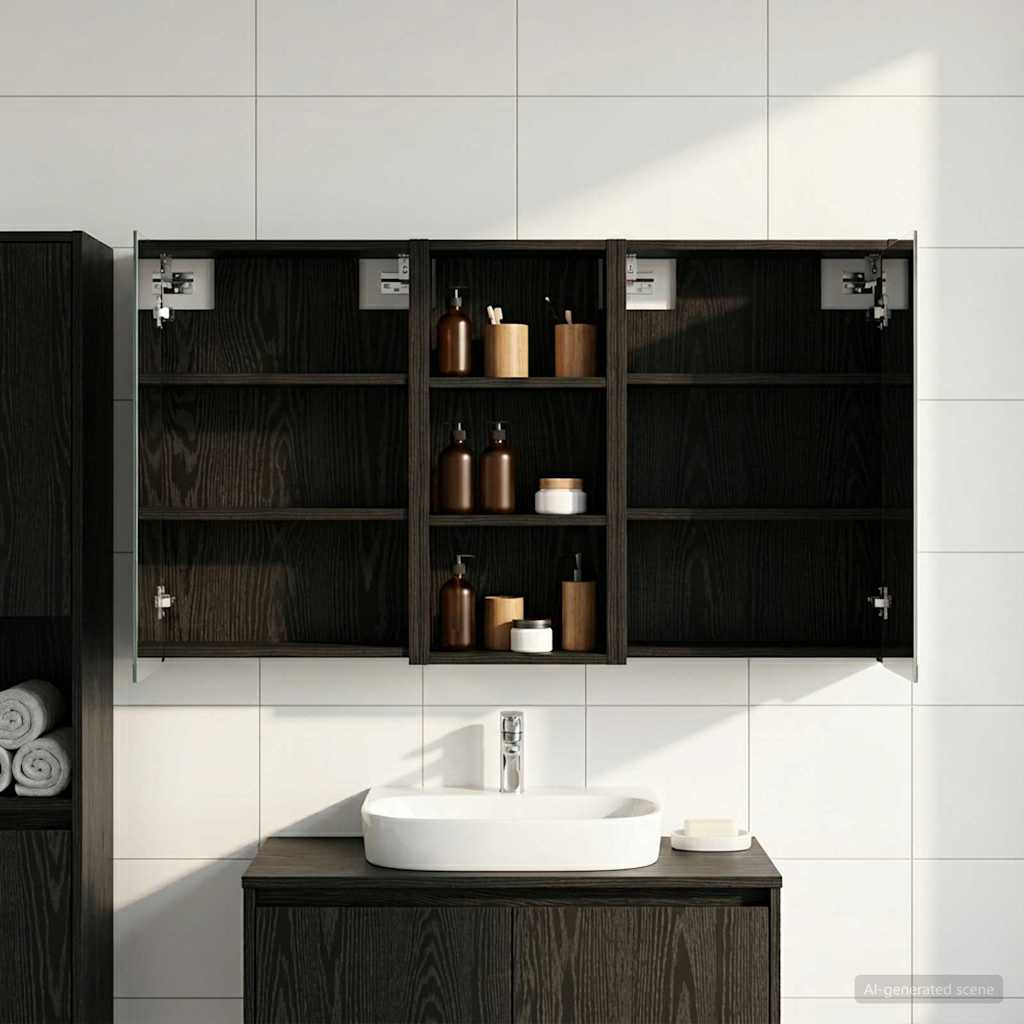 Set di Armadi da Bagno 3 pcs 116 x 16 x 62,5 cm | homemem39