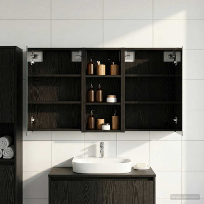 Set di Armadi da Bagno 3 pcs 116 x 16 x 62,5 cm | homemem39