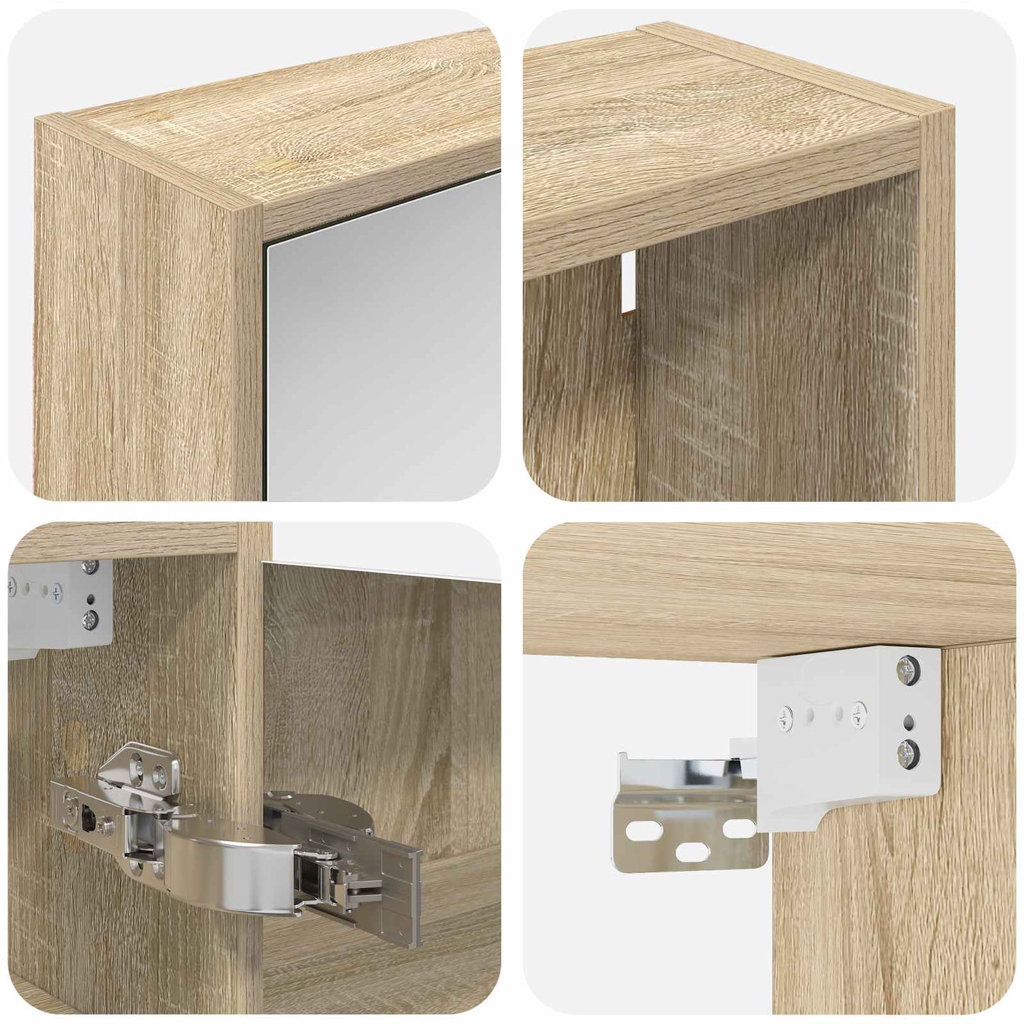 Set di Armadi da Bagno 3 pcs 116 x 16 x 62,5 cm | homemem39