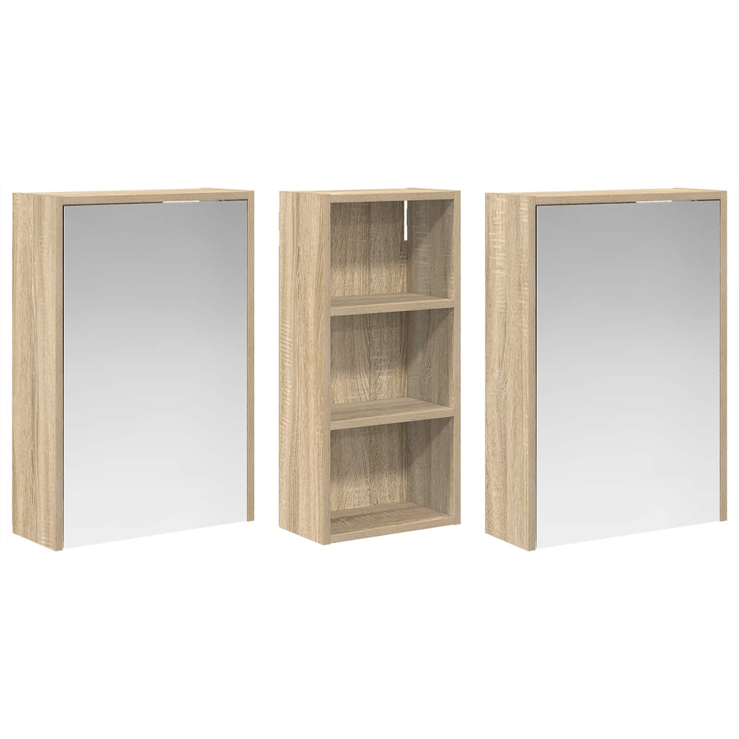 Set di Armadi da Bagno 3 pcs 116 x 16 x 62,5 cm | homemem39