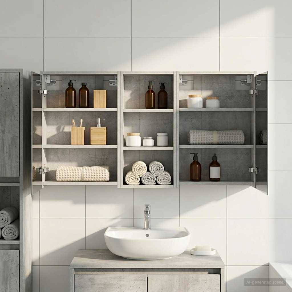 Set di Armadi da Bagno 3 pcs 116 x 16 x 62,5 cm | homemem39