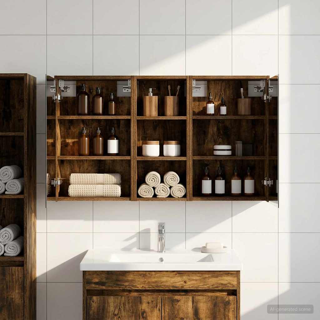 Set di Armadi da Bagno 3 pcs 116 x 16 x 62,5 cm | homemem39