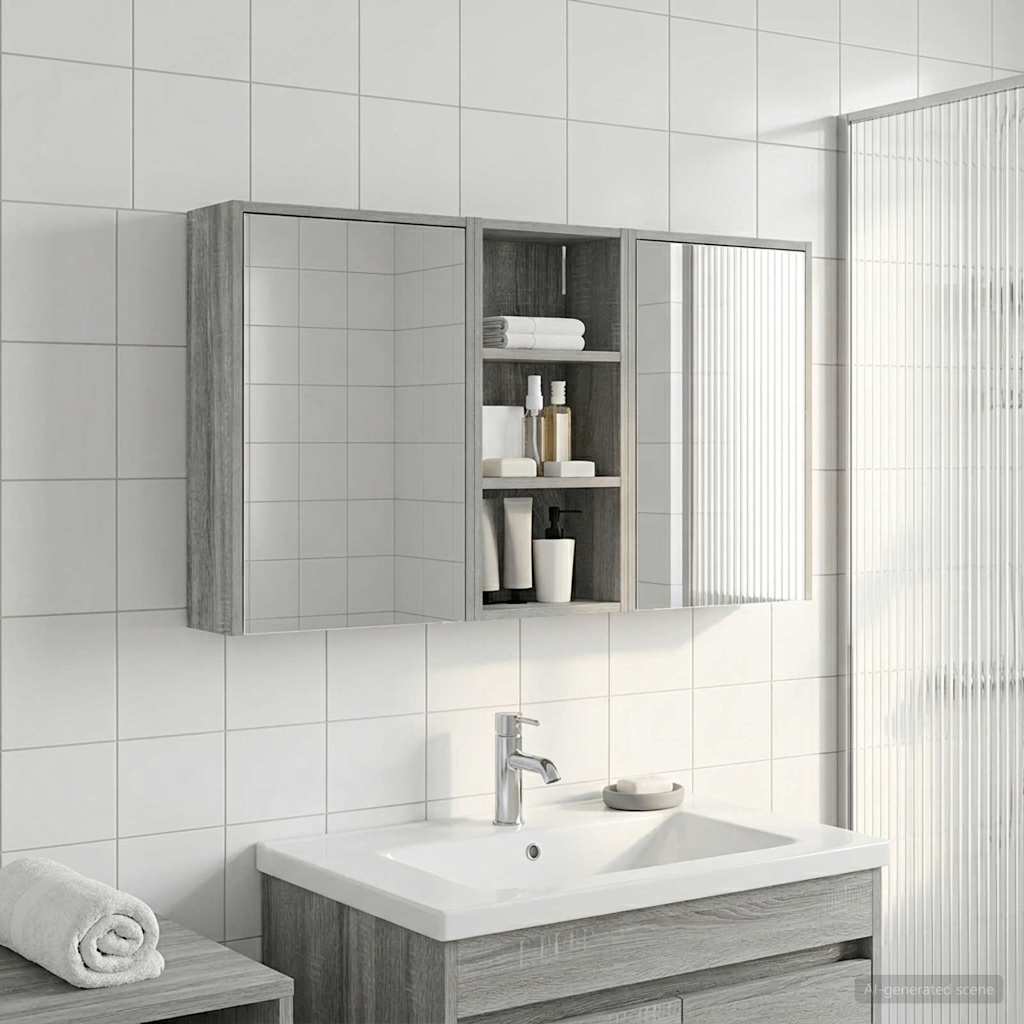 Set di Armadi da Bagno 3 pcs 116 x 16 x 62,5 cm | homemem39