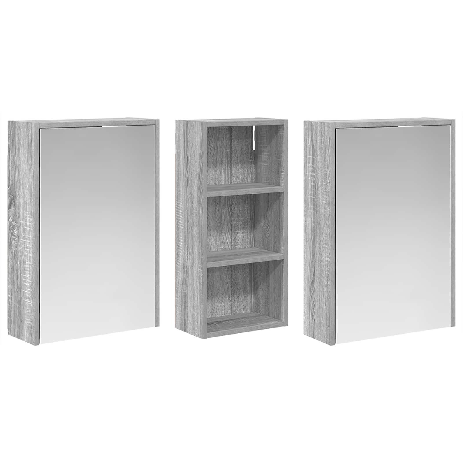 Set di Armadi da Bagno 3 pcs 116 x 16 x 62,5 cm | homemem39