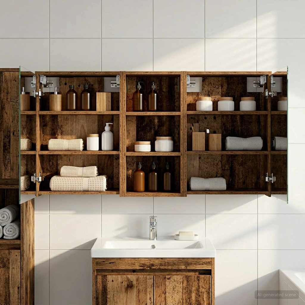 Set di Armadi da Bagno 3 pcs 116 x 16 x 62,5 cm | homemem39