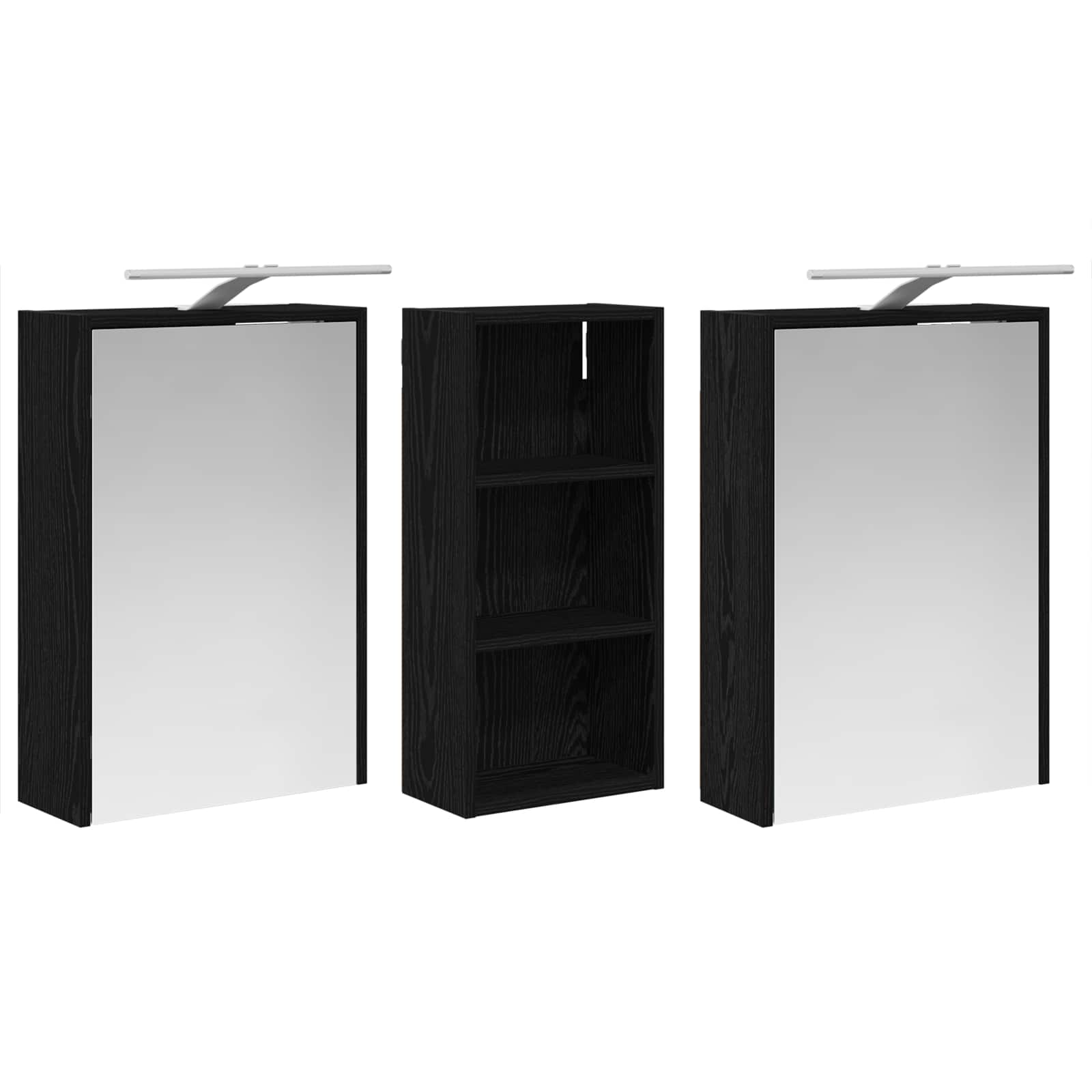 Set di Armadi da Bagno 3 pcs 116 x 16 x 62,5 cm | homemem39