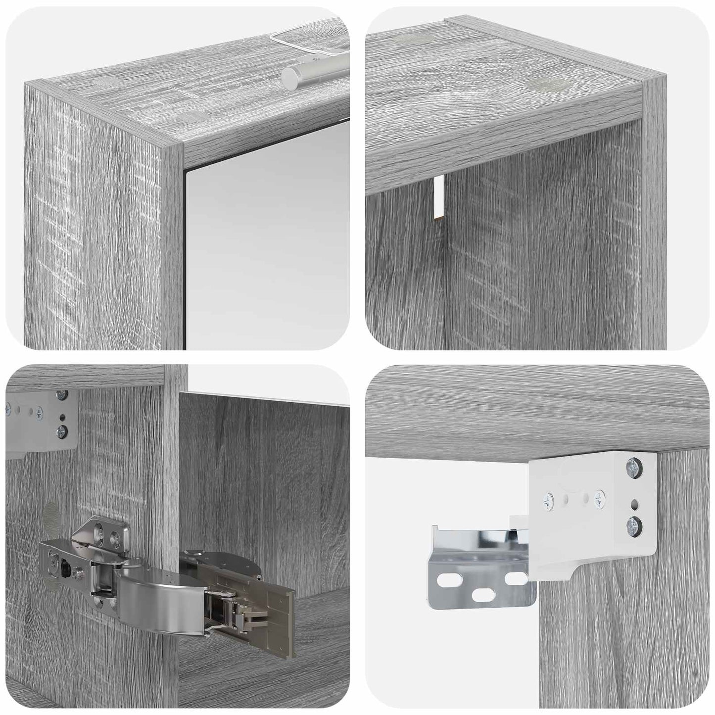 Set di Armadi da Bagno 3 pcs 116 x 16 x 62,5 cm | homemem39