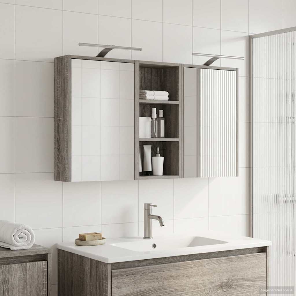 Set di Armadi da Bagno 3 pcs 116 x 16 x 62,5 cm | homemem39