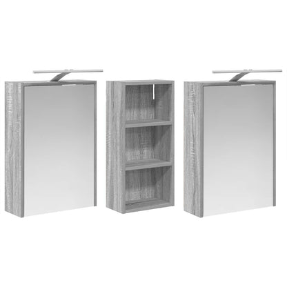 Set di Armadi da Bagno 3 pcs 116 x 16 x 62,5 cm | homemem39