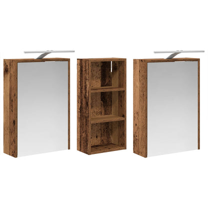 Set di Armadi da Bagno 3 pcs 116 x 16 x 62,5 cm | homemem39