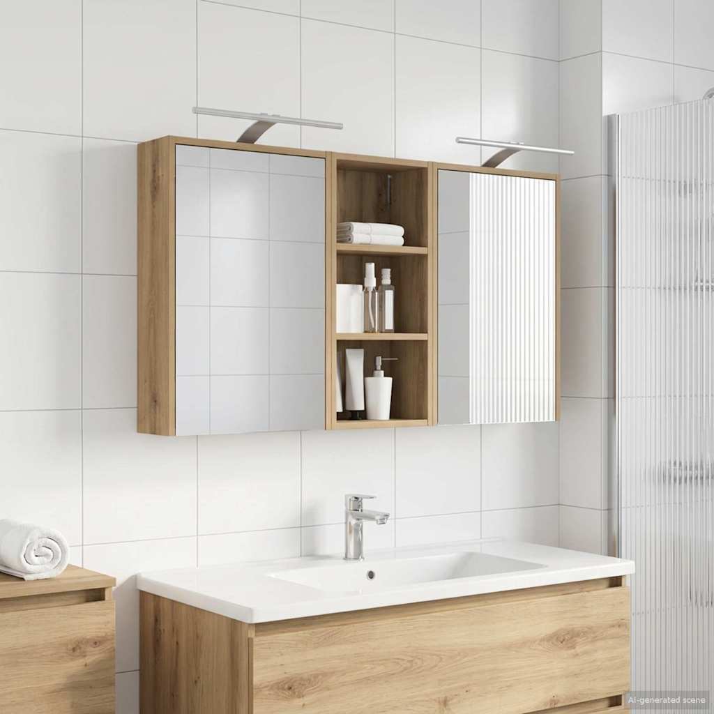 Set di Armadi da Bagno 3 pcs 116 x 16 x 62,5 cm | homemem39