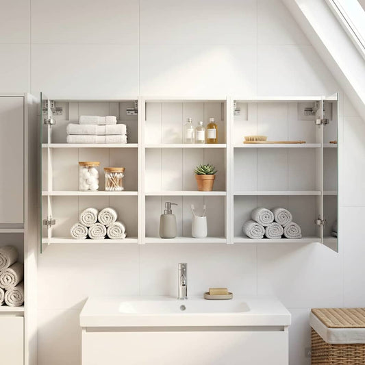 Set di Armadi da Bagno con lo scaffale 3 pcs 126 x 16 x 62.5 cm | homemem39