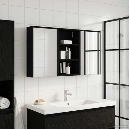 Set di Armadi da Bagno con lo scaffale 3 pcs 126 x 16 x 62.5 cm | homemem39