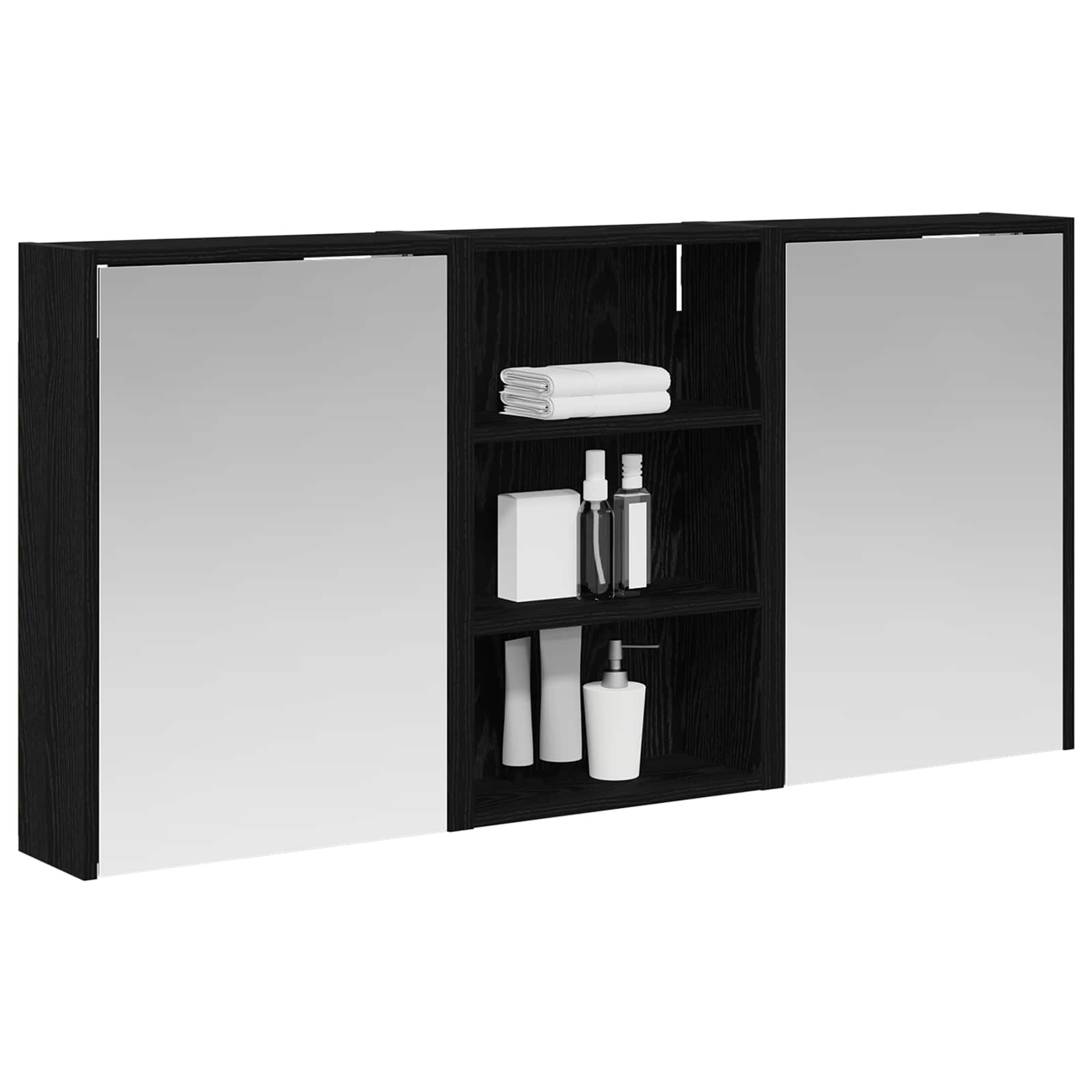 Set di Armadi da Bagno con lo scaffale 3 pcs 126 x 16 x 62.5 cm | homemem39