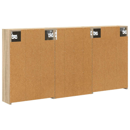 Set di Armadi da Bagno con lo scaffale 3 pcs 126 x 16 x 62.5 cm | homemem39
