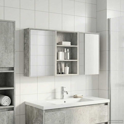 Set di Armadi da Bagno con lo scaffale 3 pcs 126 x 16 x 62.5 cm | homemem39