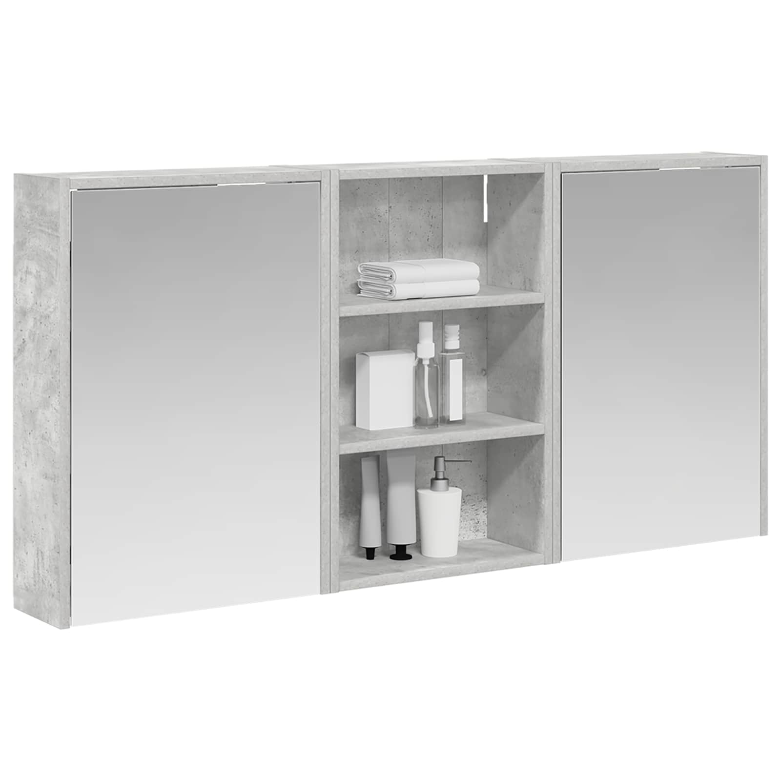 Set di Armadi da Bagno con lo scaffale 3 pcs 126 x 16 x 62.5 cm | homemem39