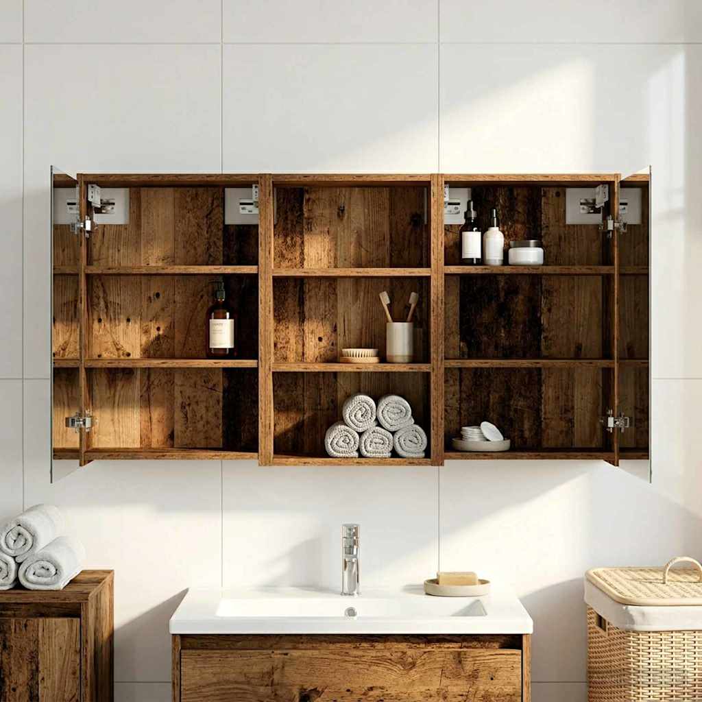 Set di Armadi da Bagno con lo scaffale 3 pcs 126 x 16 x 62.5 cm | homemem39