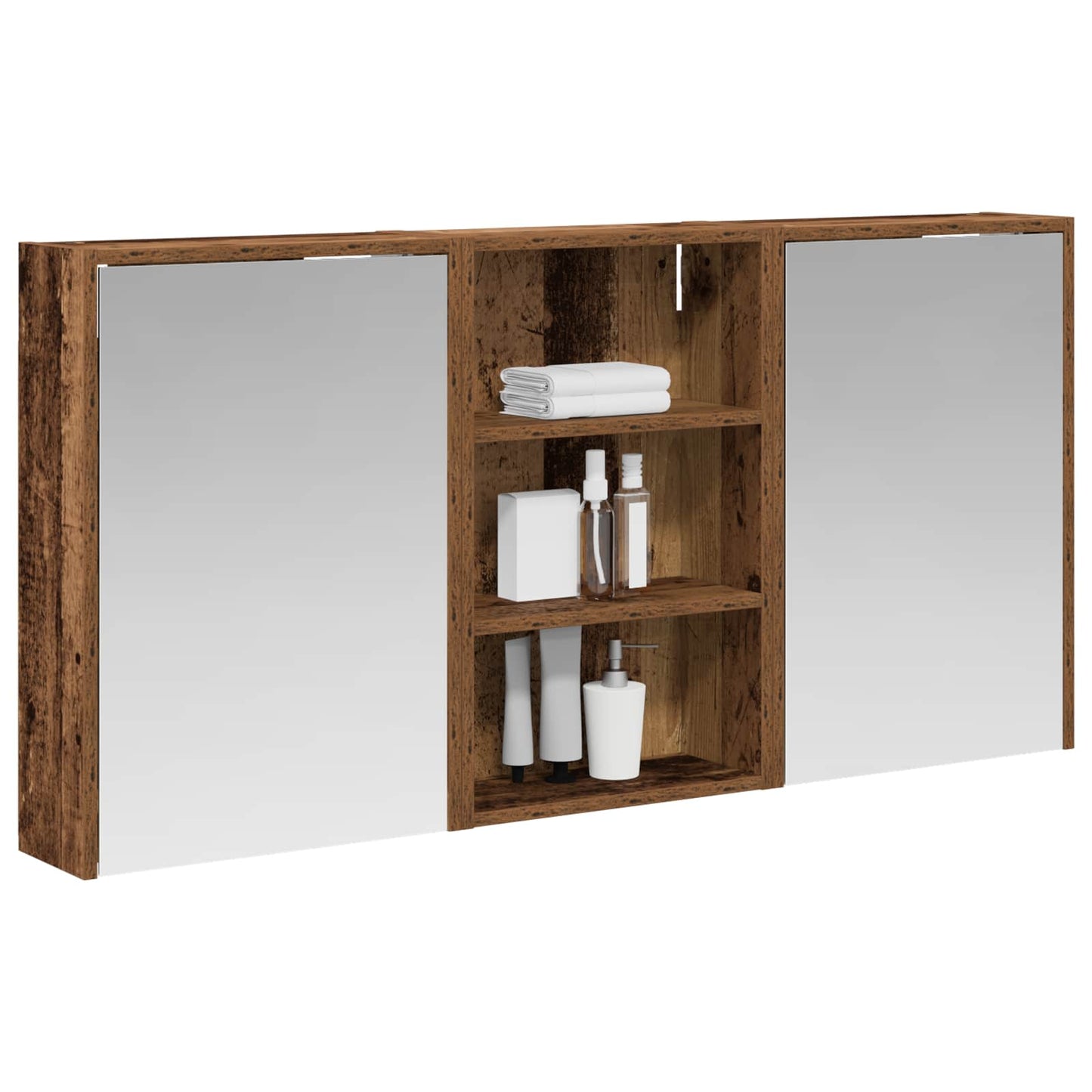 Set di Armadi da Bagno con lo scaffale 3 pcs 126 x 16 x 62.5 cm | homemem39