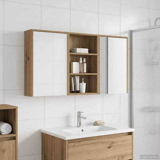 Set di Armadi da Bagno con lo scaffale 3 pcs 126 x 16 x 62.5 cm | homemem39