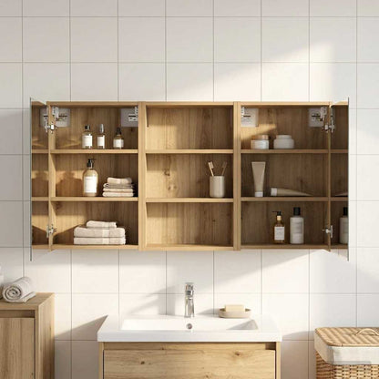 Set di Armadi da Bagno con lo scaffale 3 pcs 126 x 16 x 62.5 cm | homemem39
