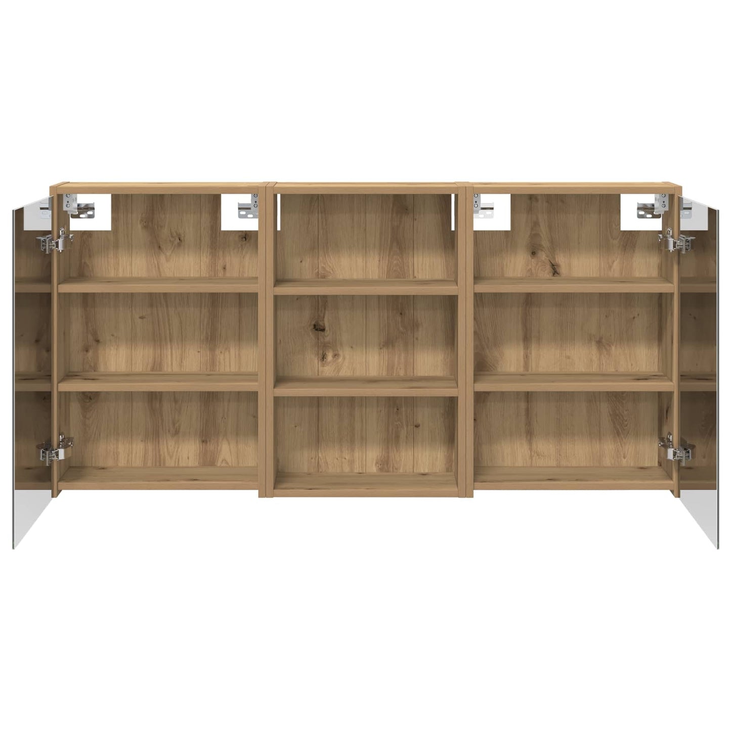 Set di Armadi da Bagno con lo scaffale 3 pcs 126 x 16 x 62.5 cm | homemem39