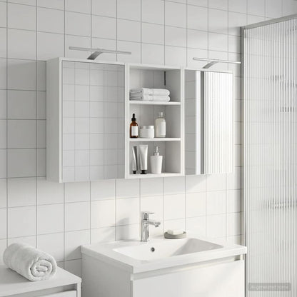 Set di Armadi da Bagno con lo scaffale 3 pcs 126 x 16 x 62.5 cm | homemem39