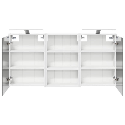 Set di Armadi da Bagno con lo scaffale 3 pcs 126 x 16 x 62.5 cm | homemem39