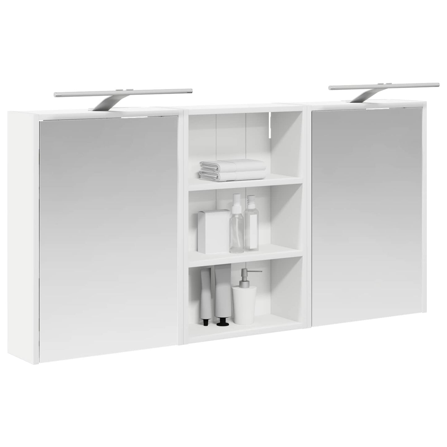 Set di Armadi da Bagno con lo scaffale 3 pcs 126 x 16 x 62.5 cm | homemem39