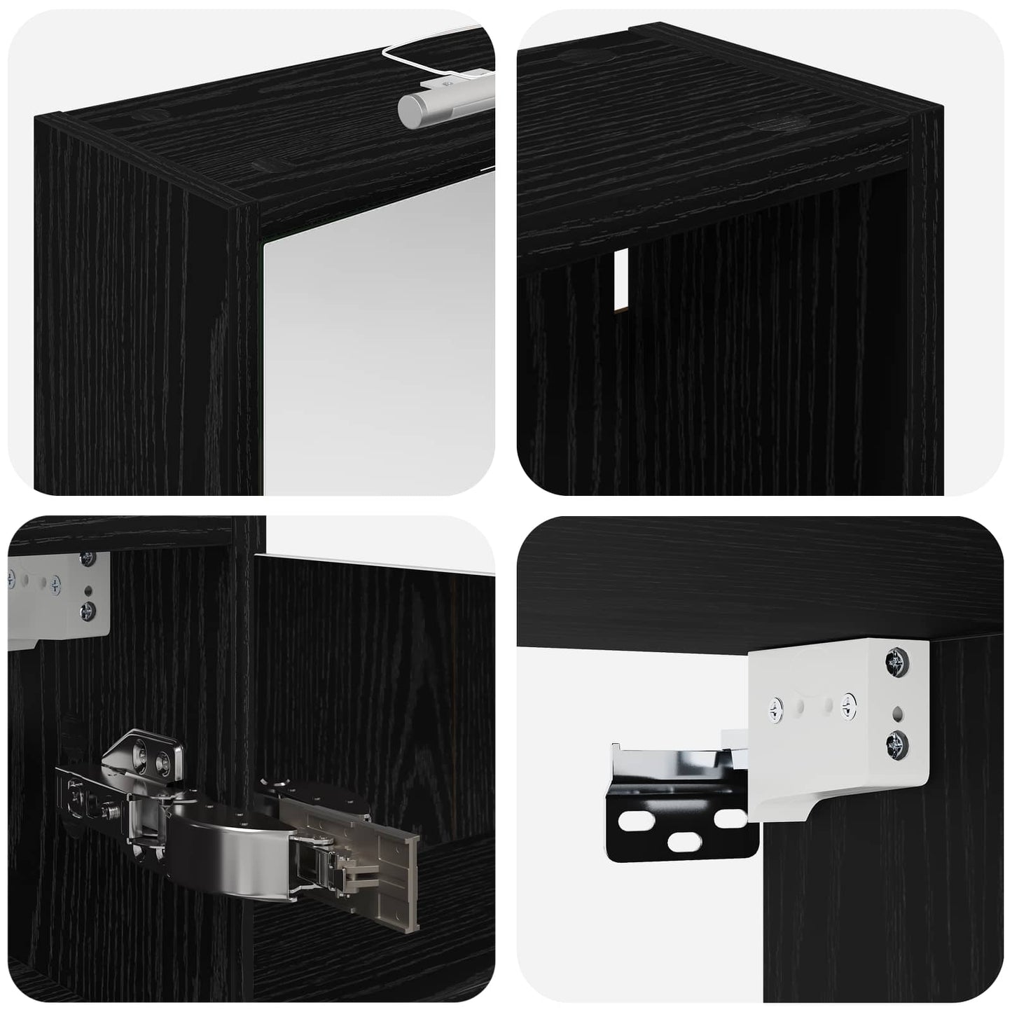 Set di Armadi da Bagno con lo scaffale 3 pcs 126 x 16 x 62.5 cm | homemem39