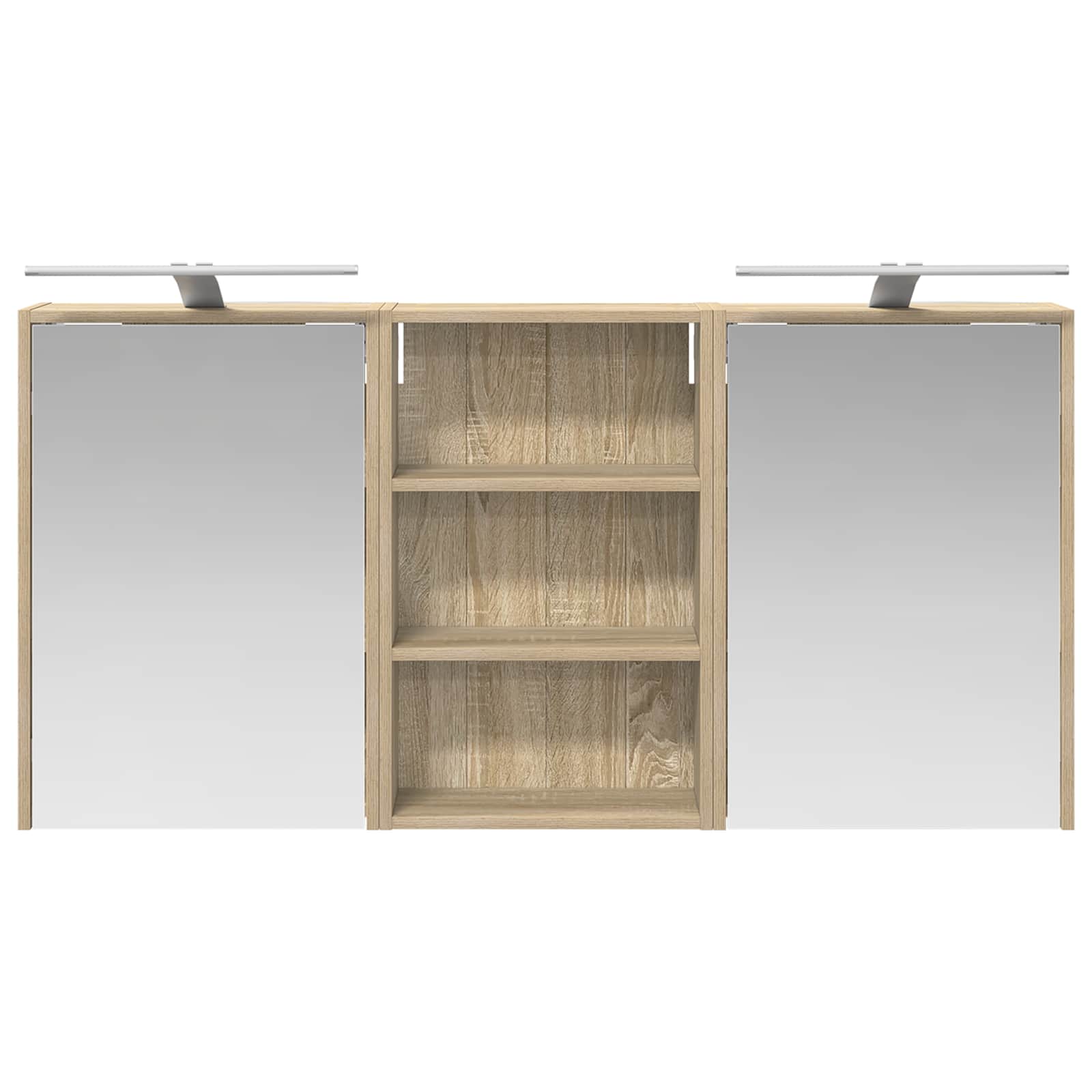 Set di Armadi da Bagno con lo scaffale 3 pcs 126 x 16 x 62.5 cm | homemem39