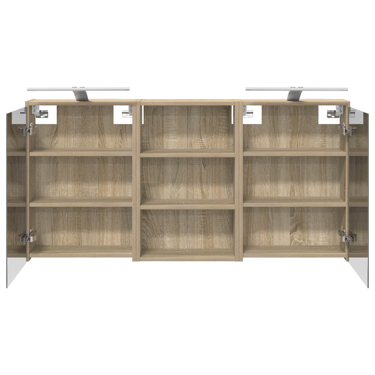 Set di Armadi da Bagno con lo scaffale 3 pcs 126 x 16 x 62.5 cm | homemem39