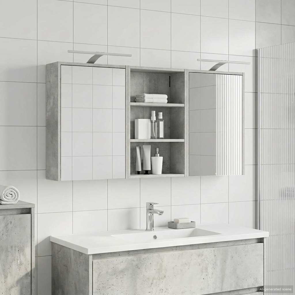 Set di Armadi da Bagno con lo scaffale 3 pcs 126 x 16 x 62.5 cm | homemem39