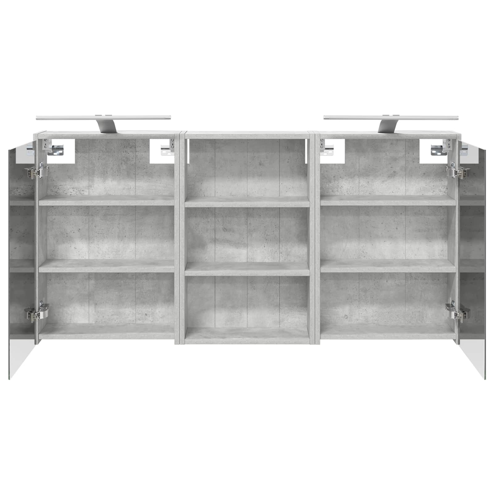 Set di Armadi da Bagno con lo scaffale 3 pcs 126 x 16 x 62.5 cm | homemem39