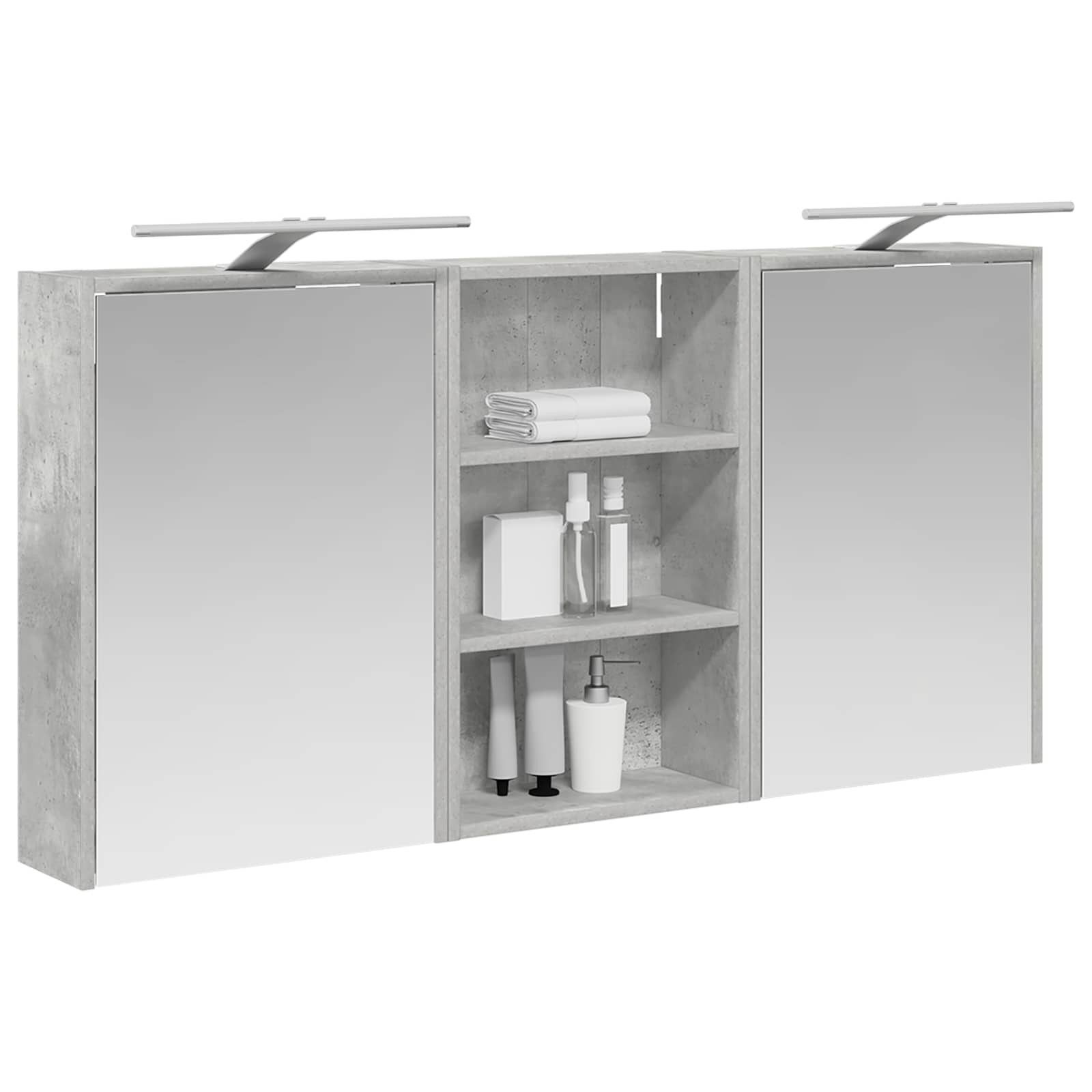 Set di Armadi da Bagno con lo scaffale 3 pcs 126 x 16 x 62.5 cm | homemem39