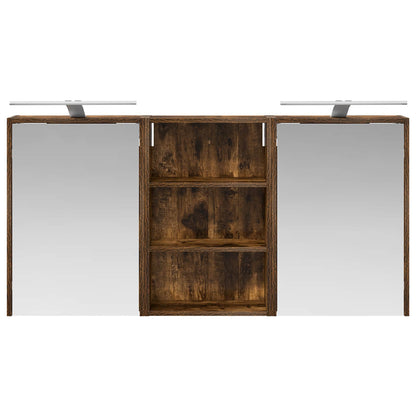 Set di Armadi da Bagno con lo scaffale 3 pcs 126 x 16 x 62.5 cm | homemem39