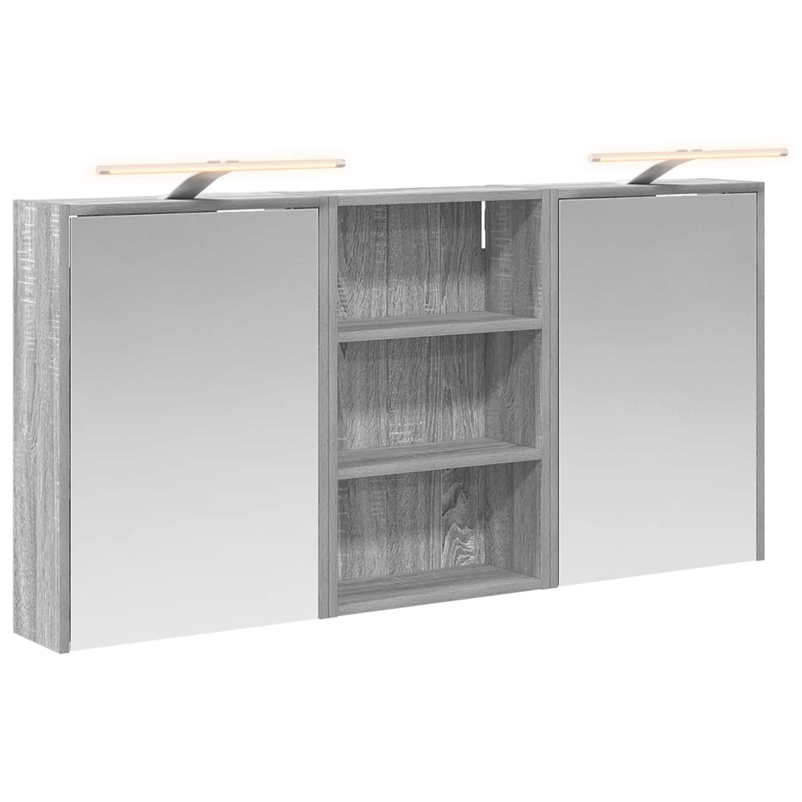 Set di Armadi da Bagno con lo scaffale 3 pcs 126 x 16 x 62.5 cm | homemem39