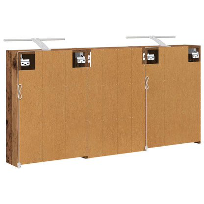 Set di Armadi da Bagno con lo scaffale 3 pcs 126 x 16 x 62.5 cm | homemem39